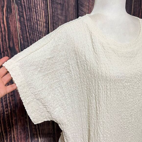 Free People NWT Small Women's White Marni Tiered Tunic Blouse Top - Picture 5 of 11